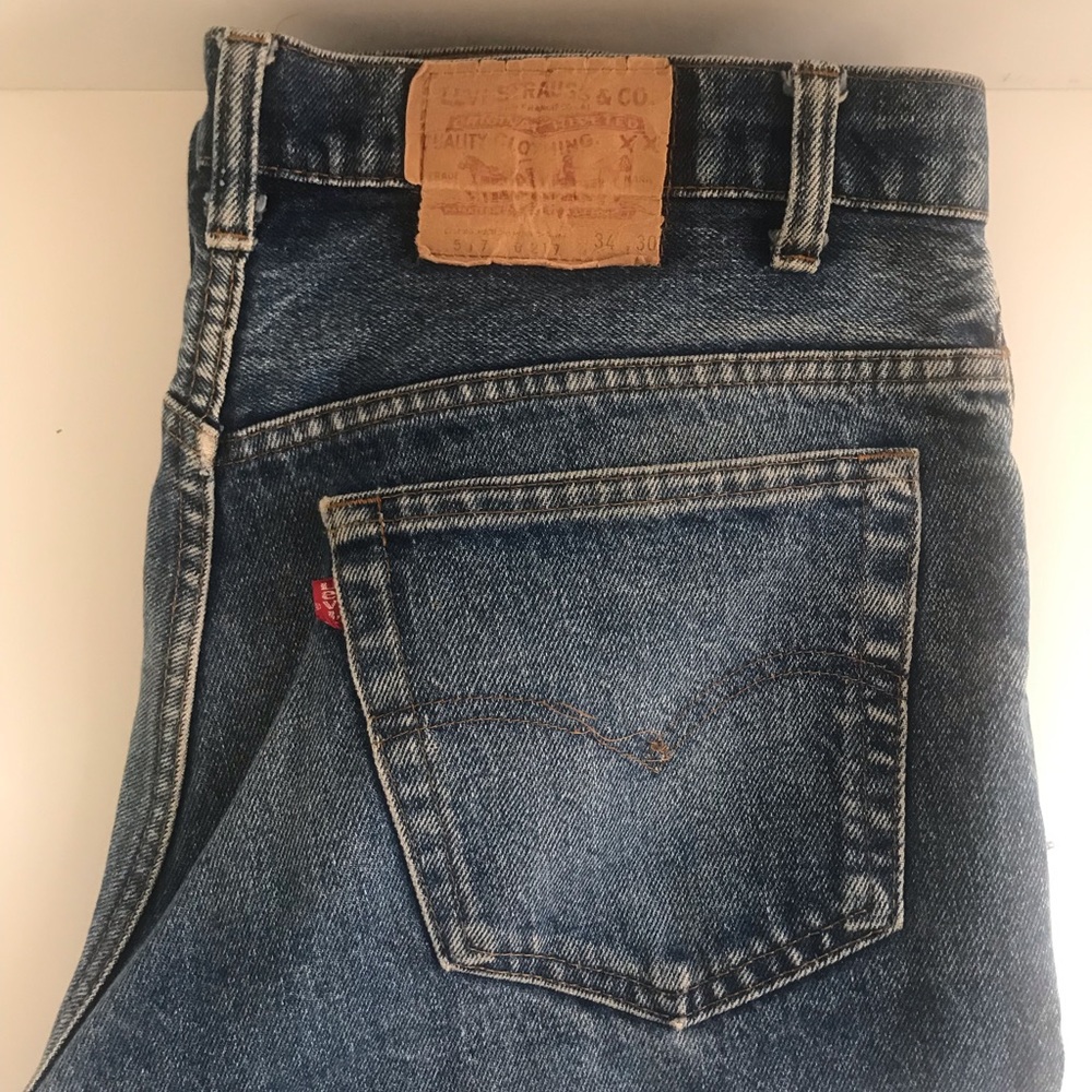 Vintage Levi's jeans 517 0217 Red Tab Embellished size 34 RARE 80’s - Picture 4 of 12
